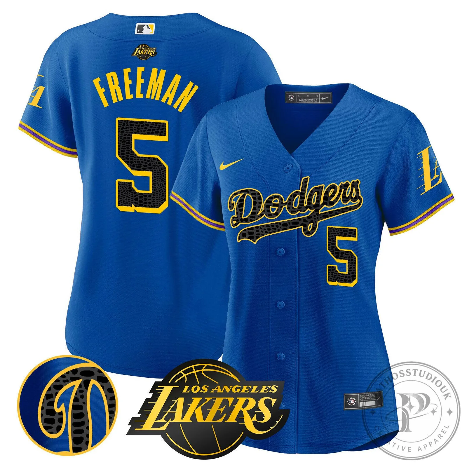 Los Angeles Dodgers Kobe Bryant Black Mamba Baseball Jersey